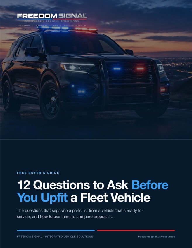 Cover of 12 Questions to Ask Before You Upfit a Fleet Vehicle