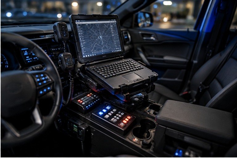 Integrated mobile command technology in a response vehicle